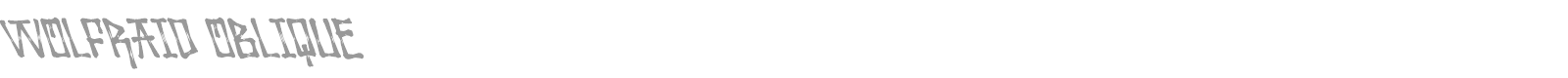 Wolfraid font preview